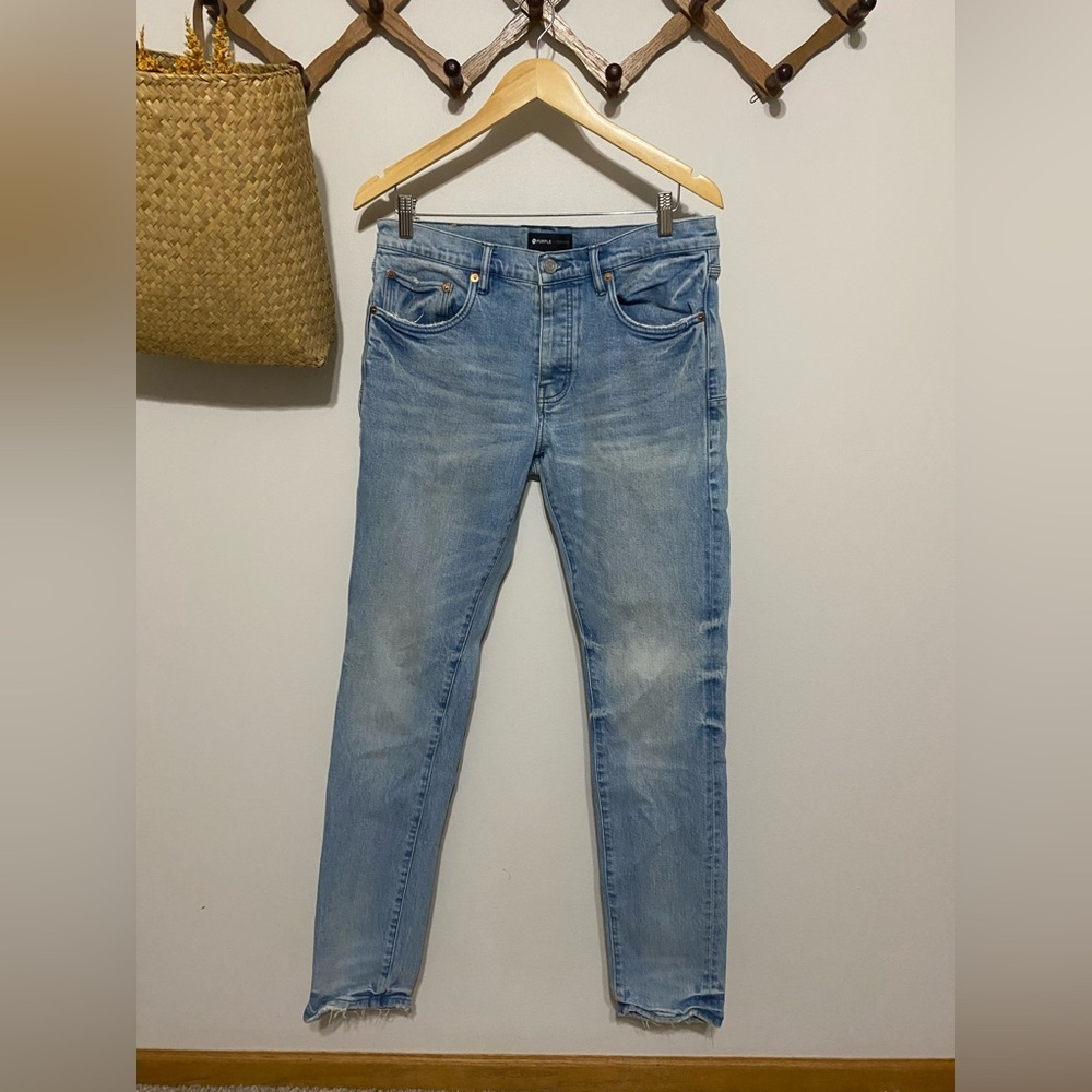 Classic Light Blue Skinny Jeans for Men